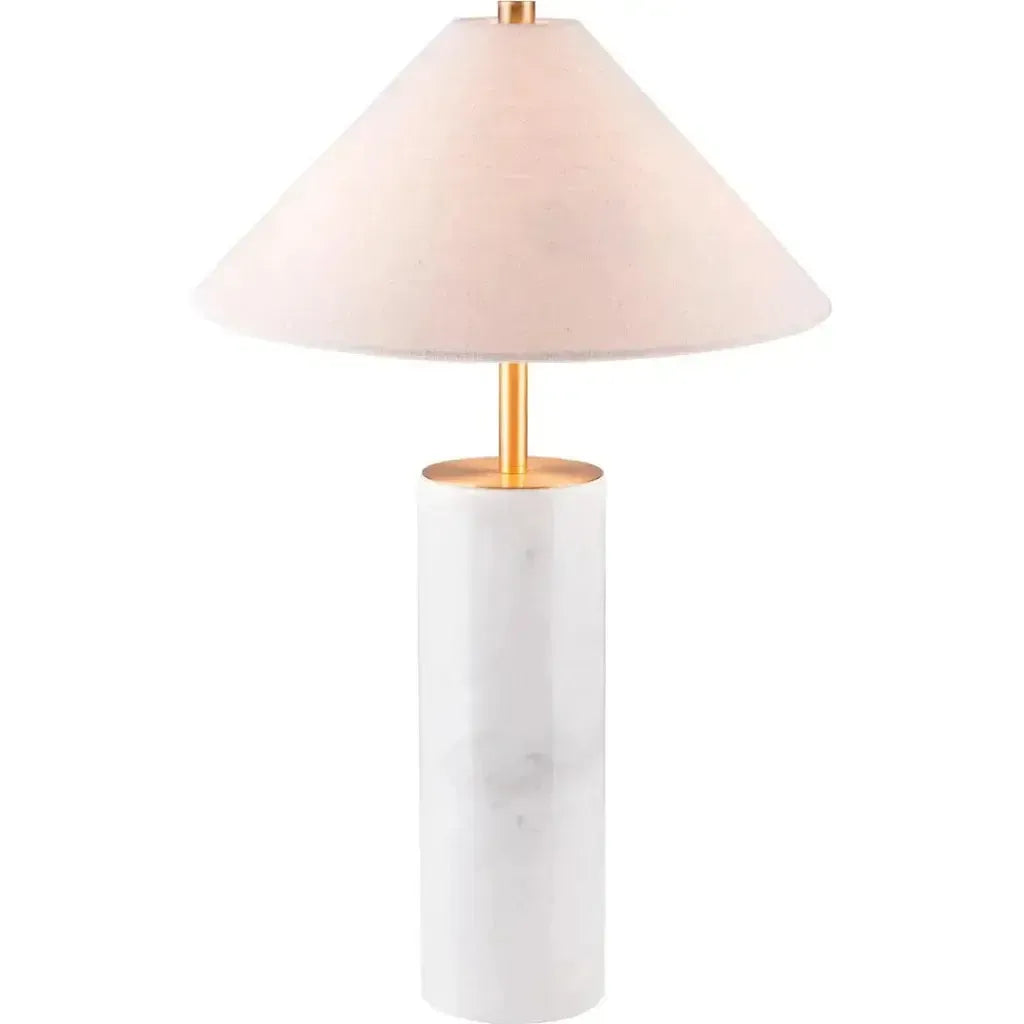 Ciara Table Lamp Beige & White