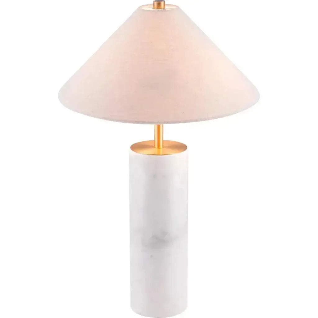 Ciara Table Lamp Beige & White