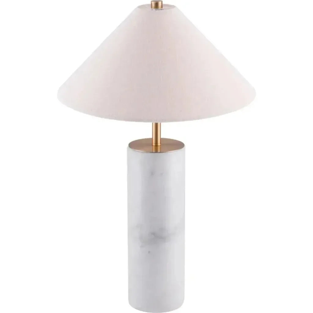 Ciara Table Lamp Beige & White