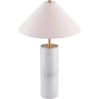 Ciara Table Lamp Beige & White