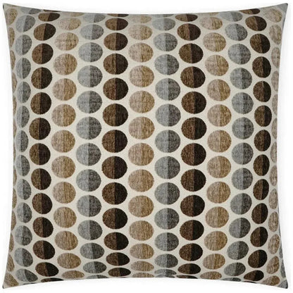Circus Cafe© Dots Brown Taupe Large Throw Pillow Insert