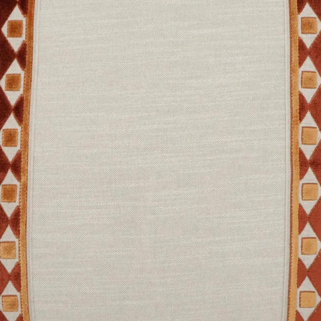 Cirque Apricot Band Orange Copper Large Throw Pillow