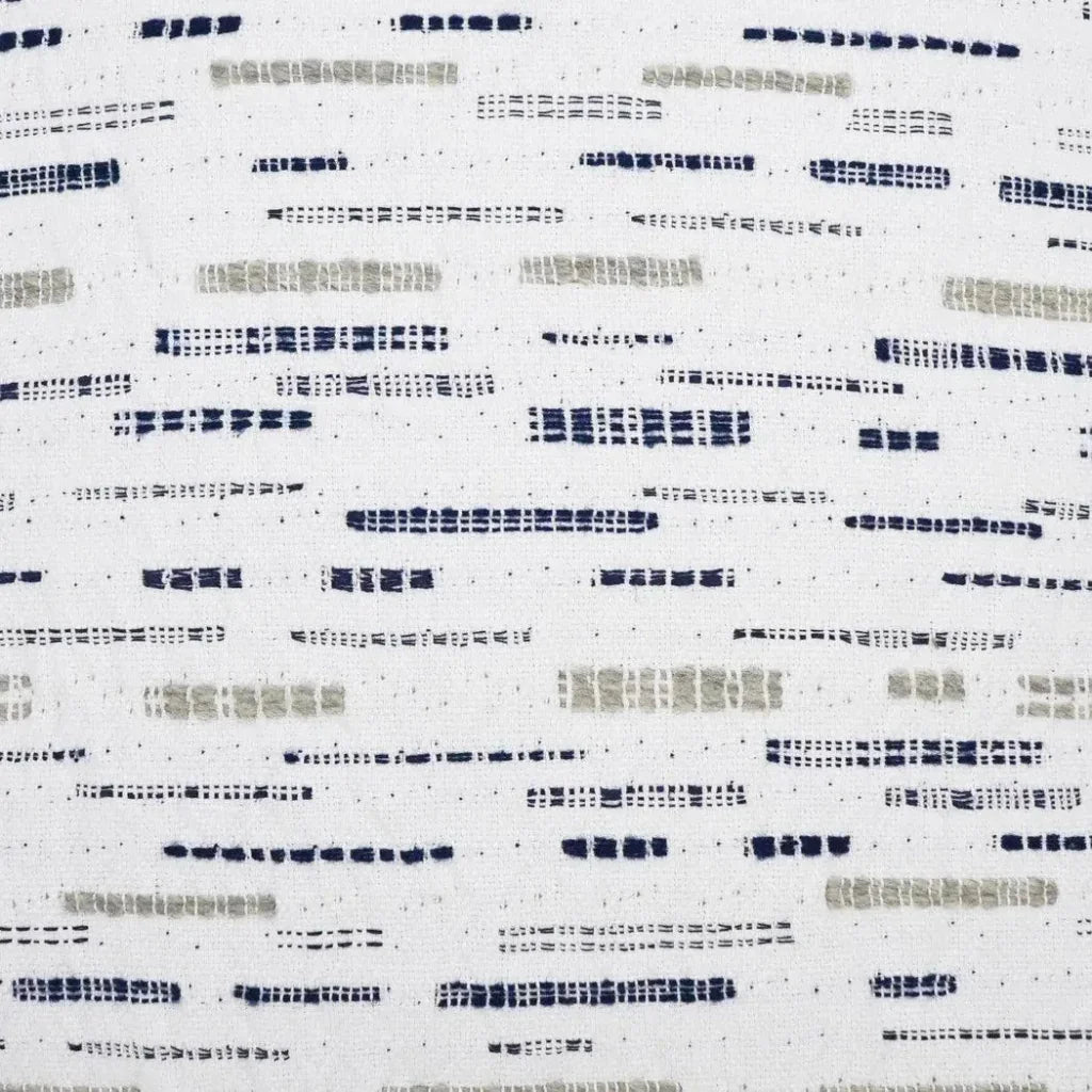 Clarity Stripes White Navy Large Throw Pillow Insert