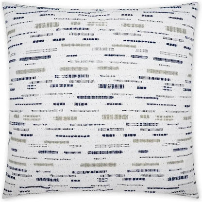 Clarity Stripes White Navy Large Throw Pillow Insert