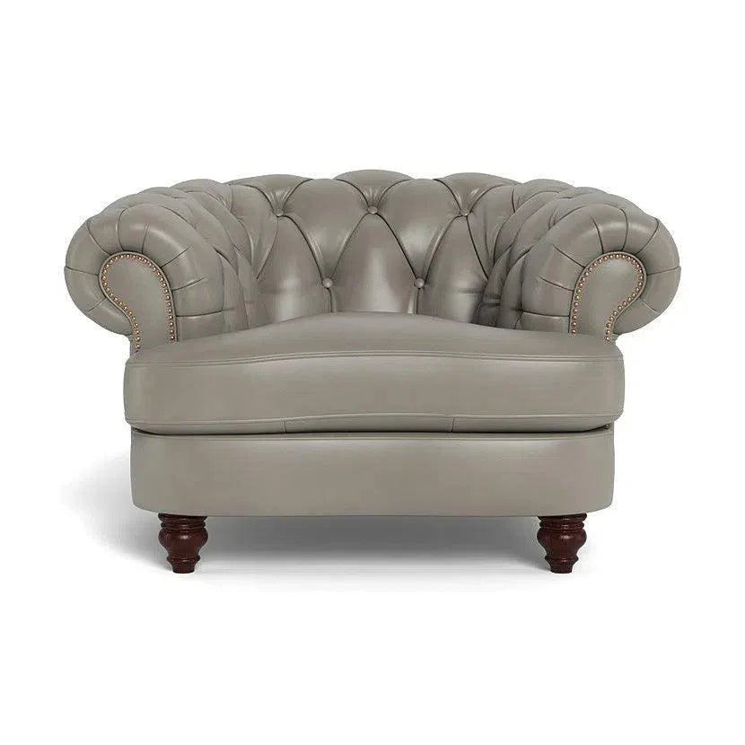 Classic Chesterfield-Inspired Leather Club Chair
