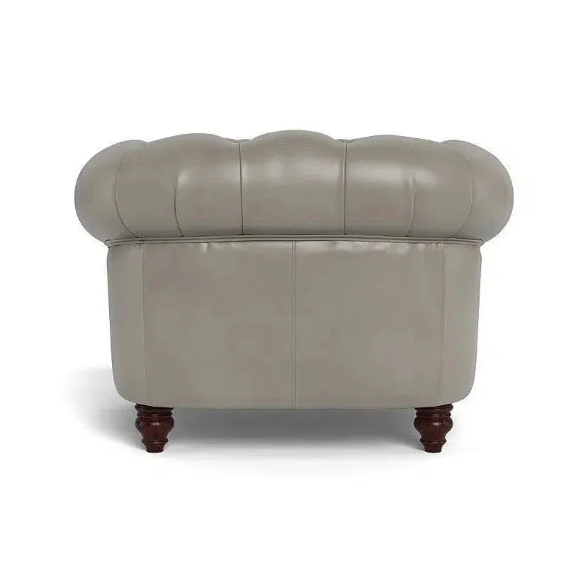 Classic Chesterfield-Inspired Leather Club Chair