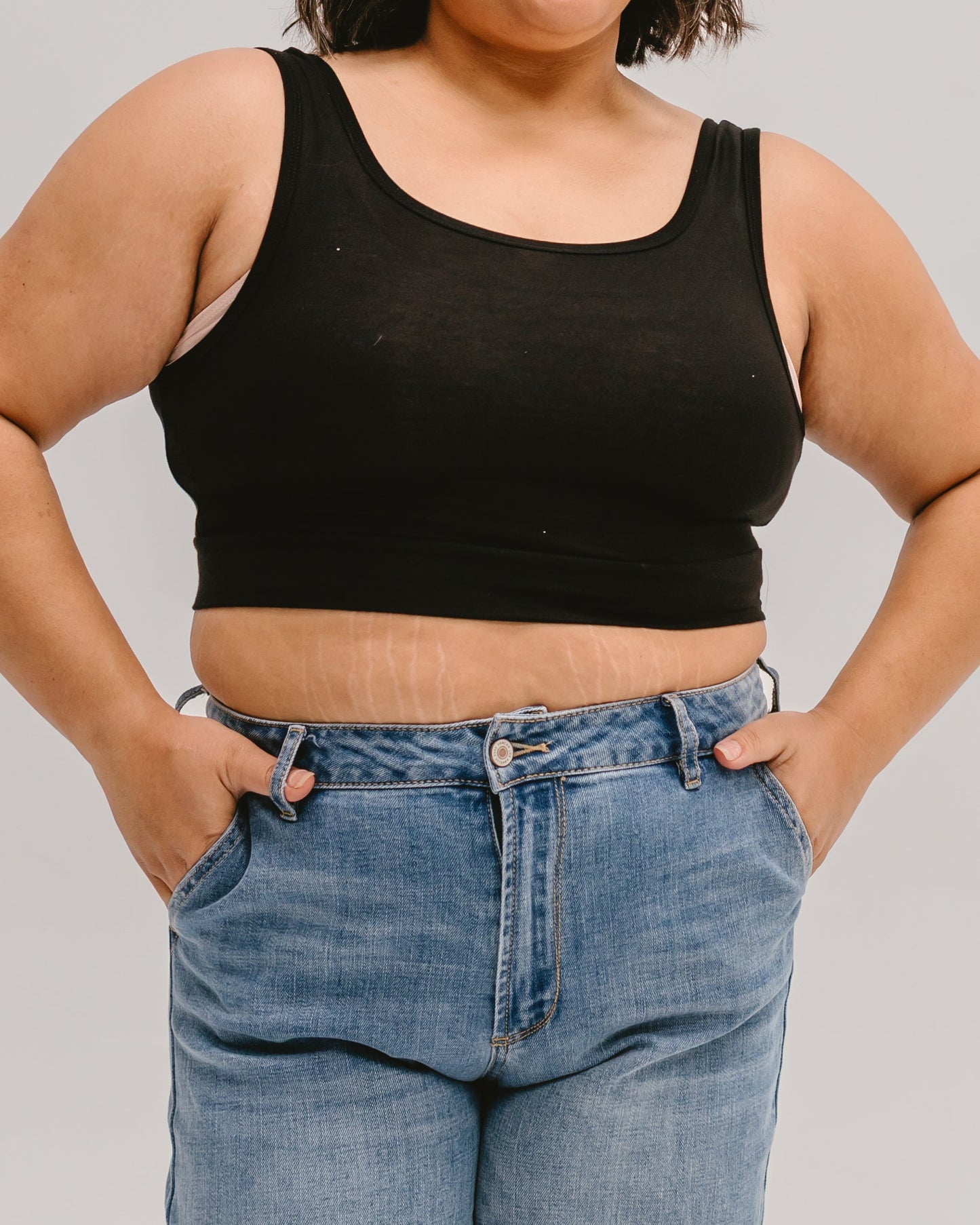 Classic Wide Strap Tank Halftee