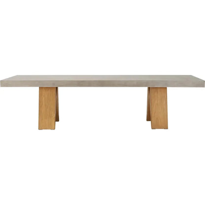 Clip Large Concrete  Slate Grey Outdoor Dining Table