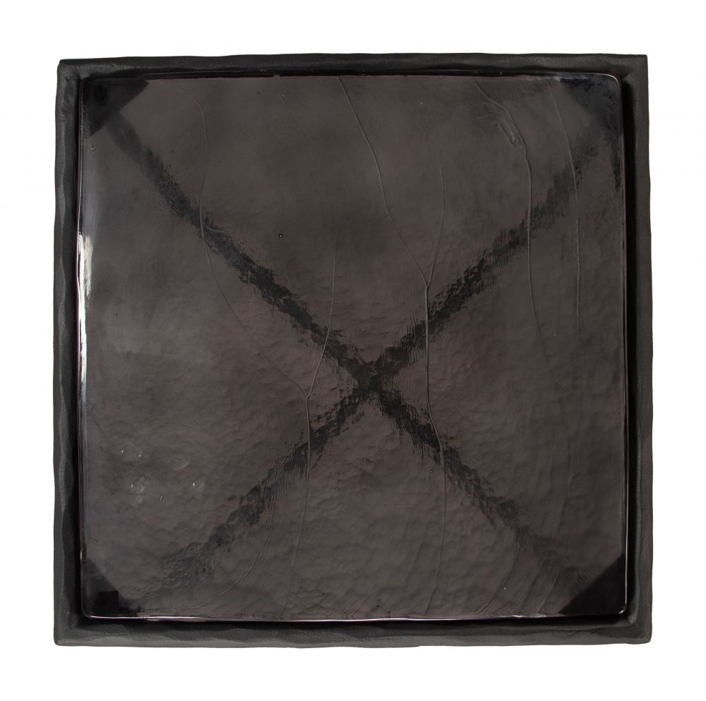 Cloe Aluminum Frame Black Side Table