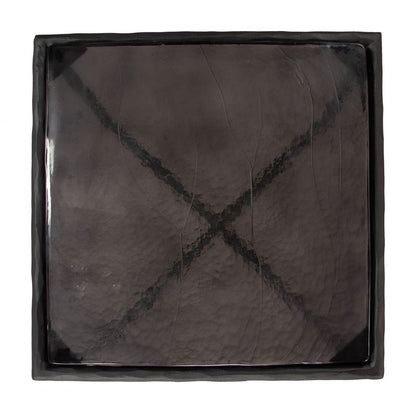 Cloe Aluminum Frame Black Side Table
