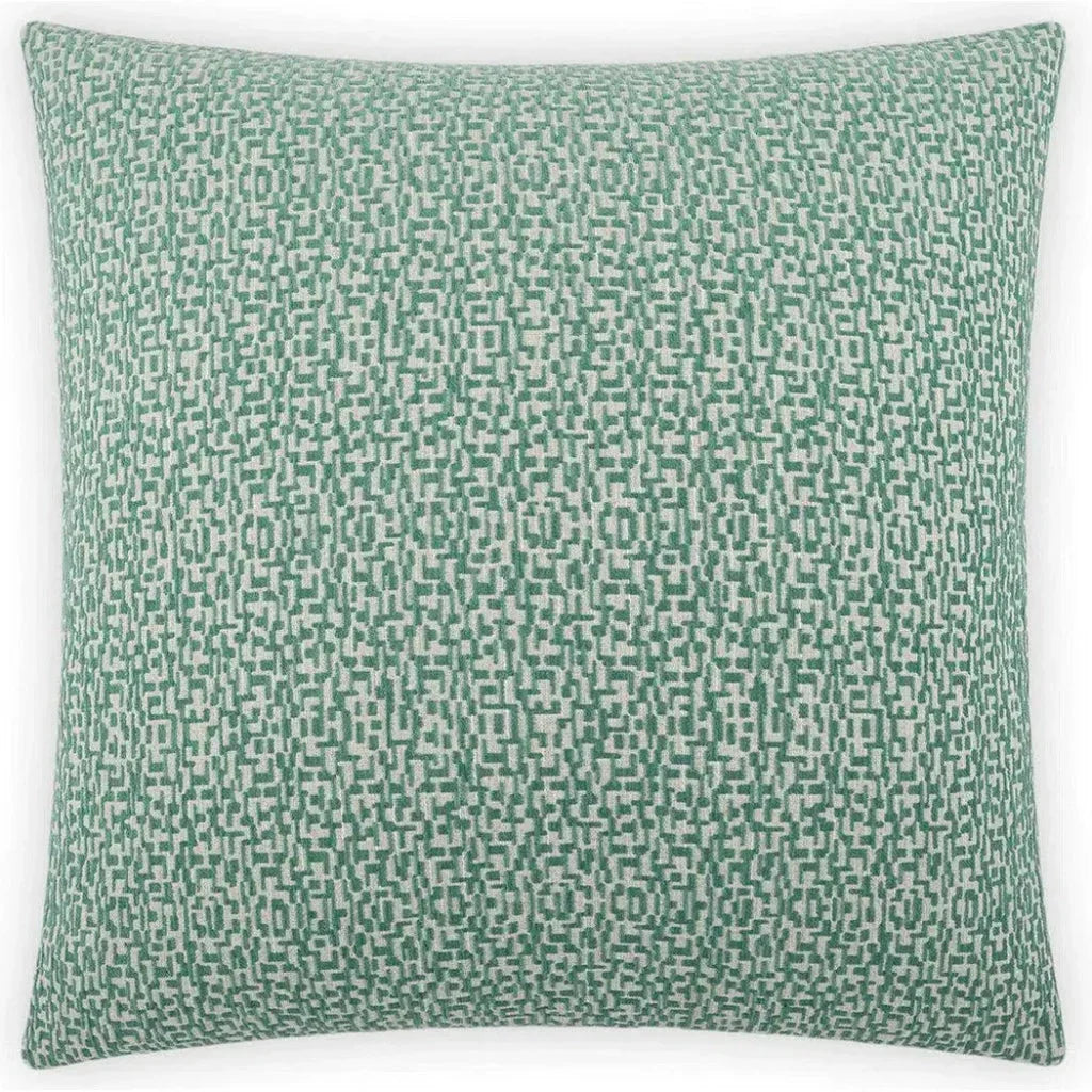 Code Malachite Teal Throw Pillow With Insert