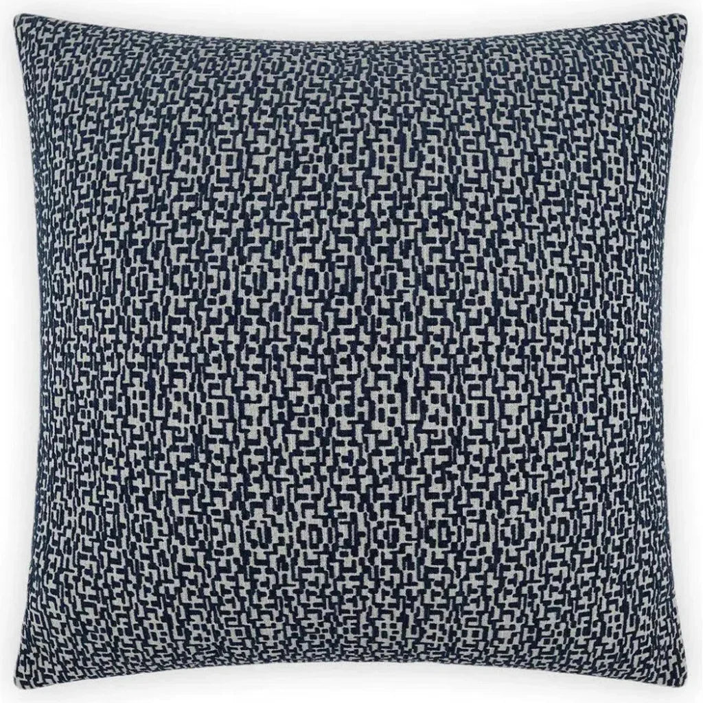Code Navy Blue Throw Pillow With Insert