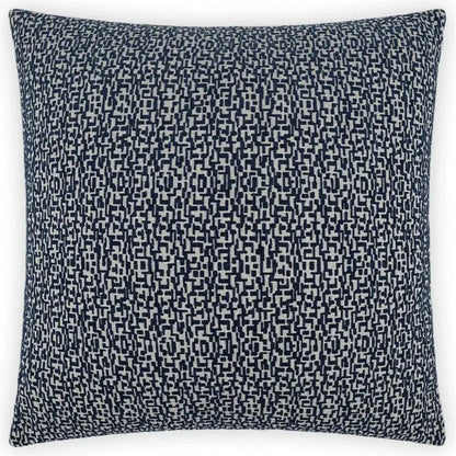 Code Navy Blue Throw Pillow With Insert