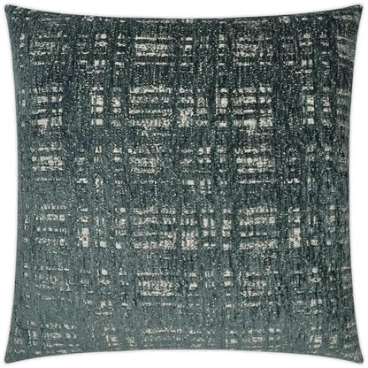 Collateral Iron Textured Slate Blue Large Throw Pillow
