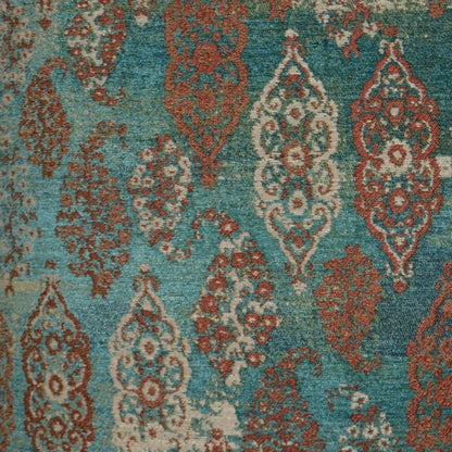 Collette Handmade Teal Throw Pillow