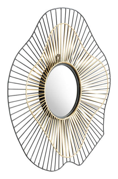 Comet Iron Franm Round Wall Mirror