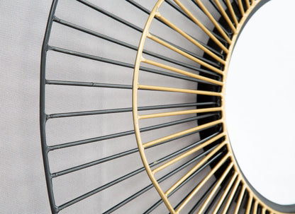 Comet Iron Franm Round Wall Mirror