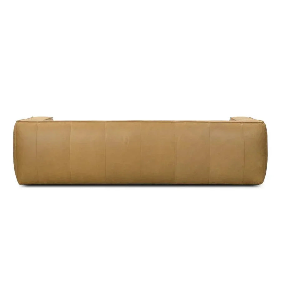 Contemporary Leather Club Sofa