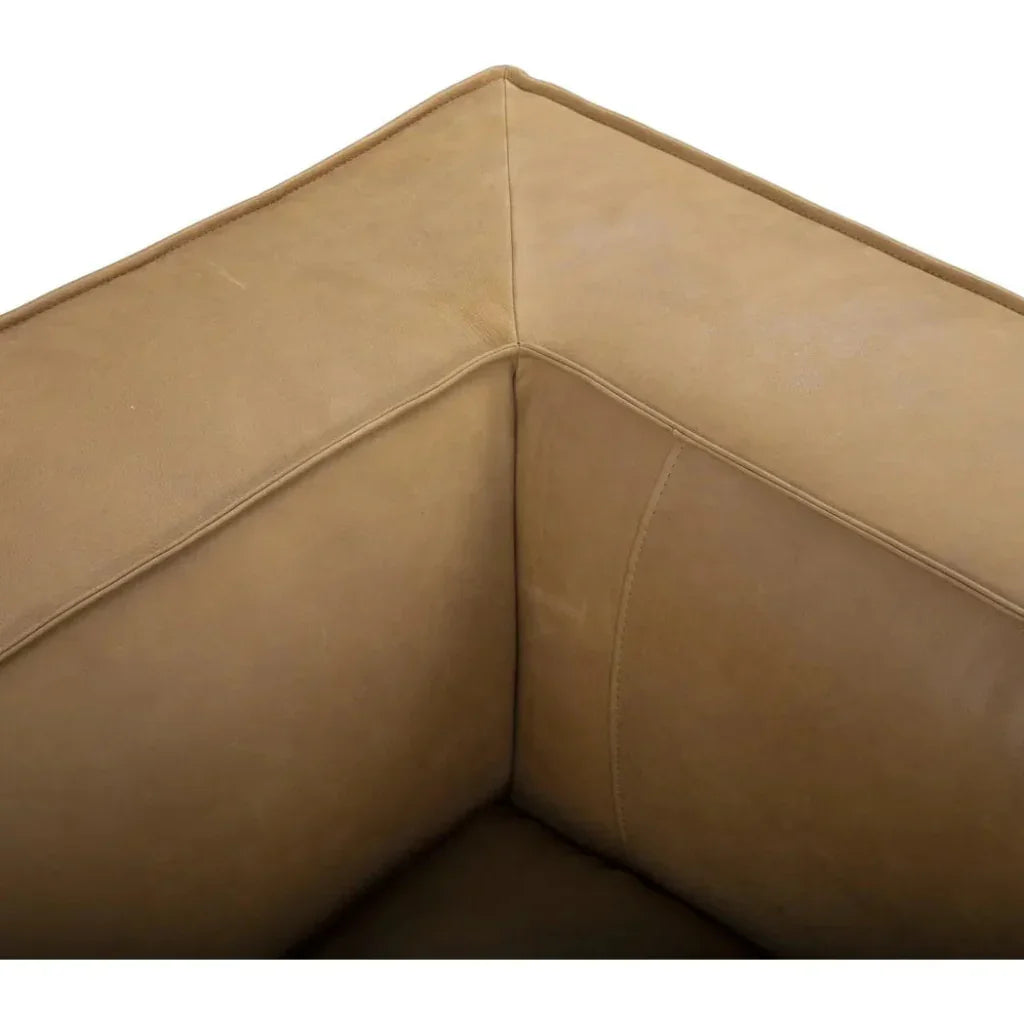 Contemporary Leather Club Sofa