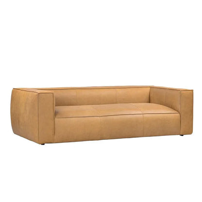 Contemporary Leather Club Sofa