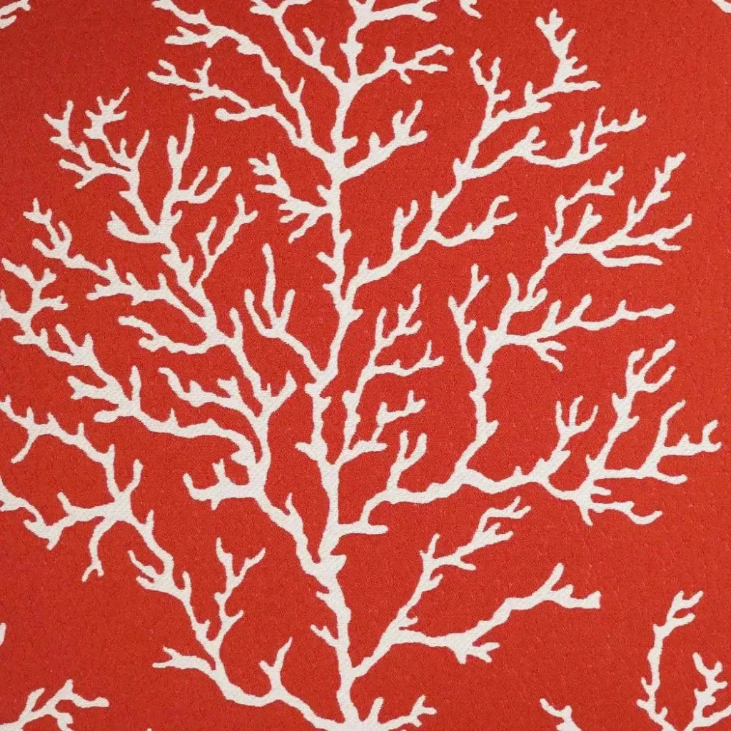 Coral Craze Red Beach Red Large Throw Pillow Insert