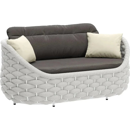 Coral Reef Loveseat Gray