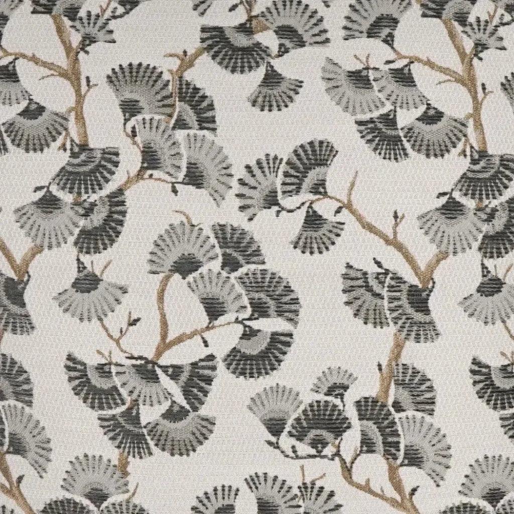 Cortina Grey Floral Grey Large Throw Pillow Insert