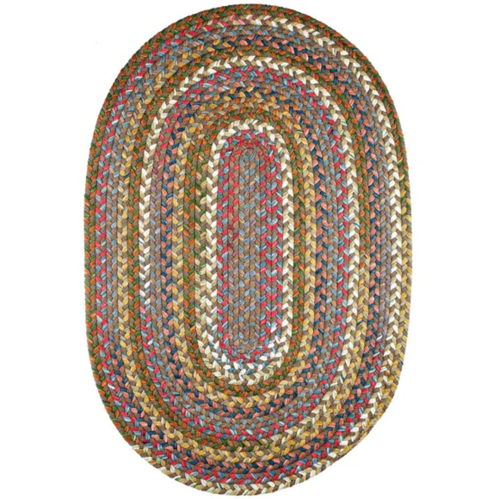 Country Jewel Braided Oval Reversible Outdoor Area Rugs