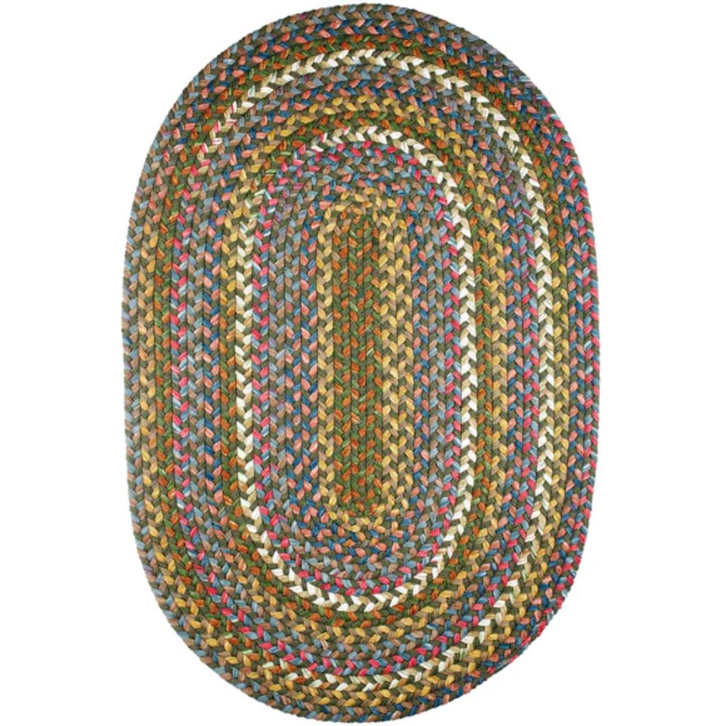 Country Jewel Braided Oval Reversible Outdoor Area Rugs