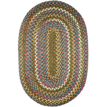 Country Jewel Braided Oval Reversible Outdoor Area Rugs
