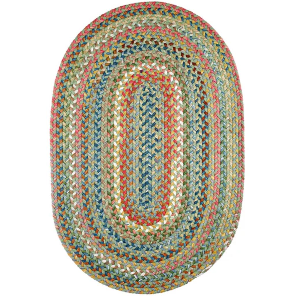 Country Jewel Braided Oval Reversible Outdoor Area Rugs