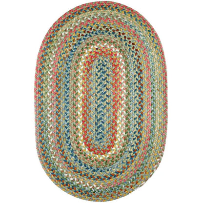 Country Jewel Braided Oval Reversible Outdoor Area Rugs