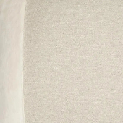 Courchevel Cream Faux Fur Large Throw Pillow Insert
