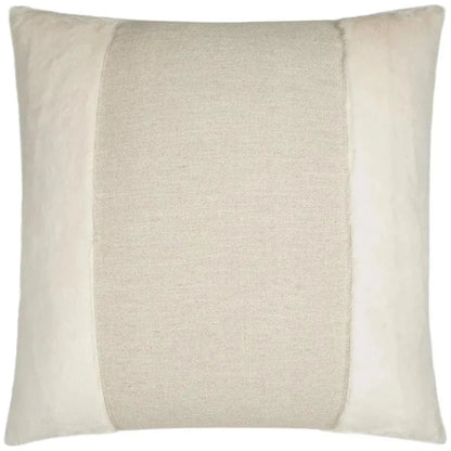 Courchevel Cream Faux Fur Large Throw Pillow Insert