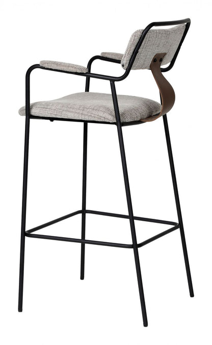 Couva Chenille Fabric Barstool 2PC