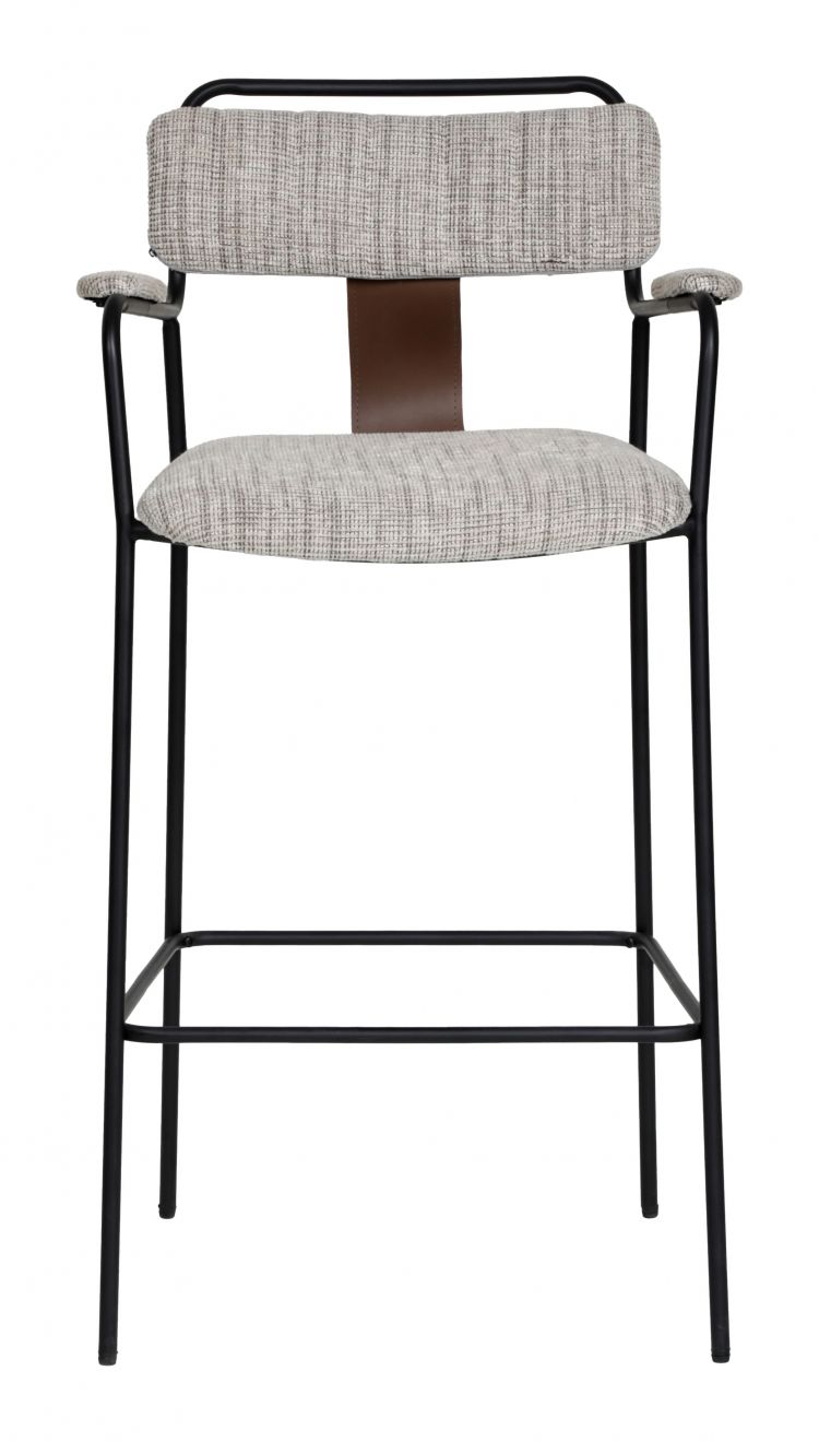 Couva Chenille Fabric Barstool 2PC
