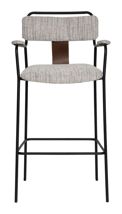 Couva Chenille Fabric Barstool 2PC