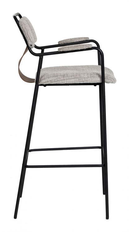 Couva Chenille Fabric Barstool 2PC