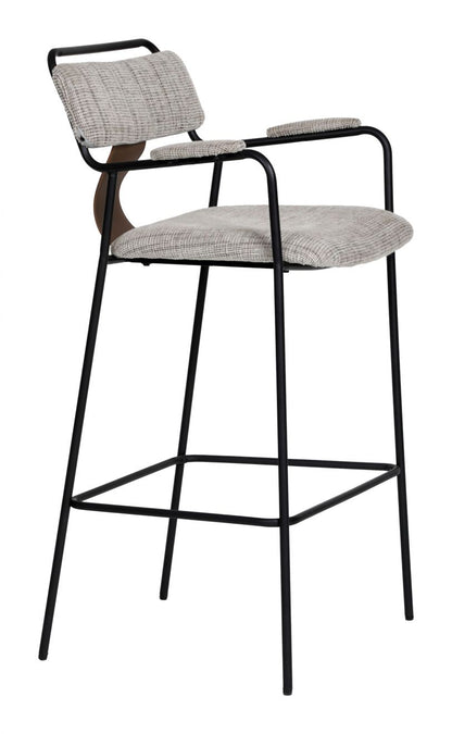 Couva Chenille Fabric Barstool 2PC