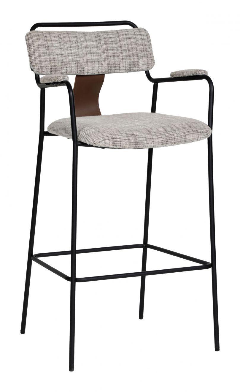 Couva Chenille Fabric Barstool 2PC