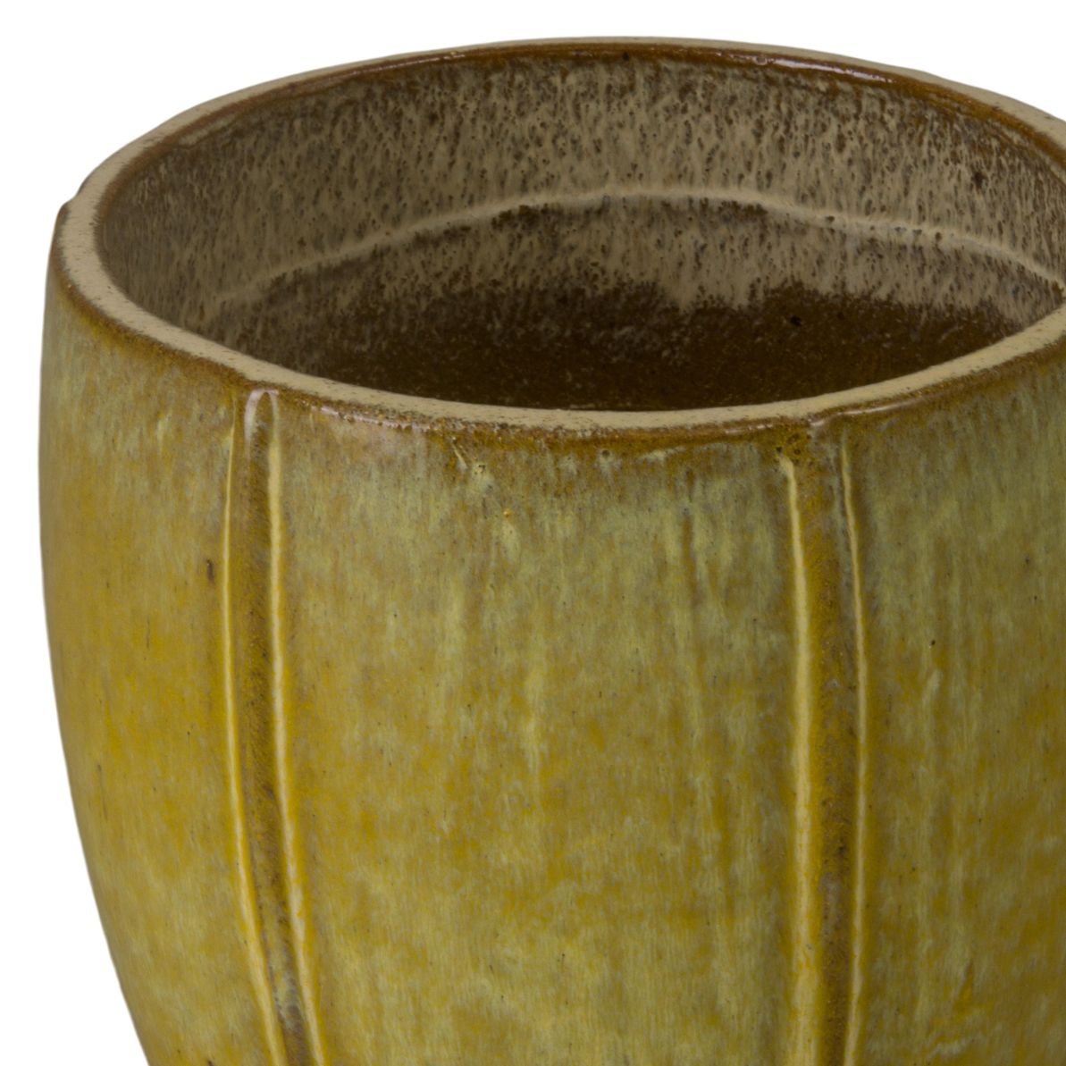 Crest 10"H Ceramic Outdoor Planter