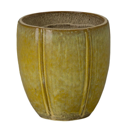 Crest 10"H Ceramic Outdoor Planter