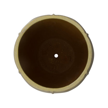 Crest 17"H Yellow Ceramic Outdoor Planter
