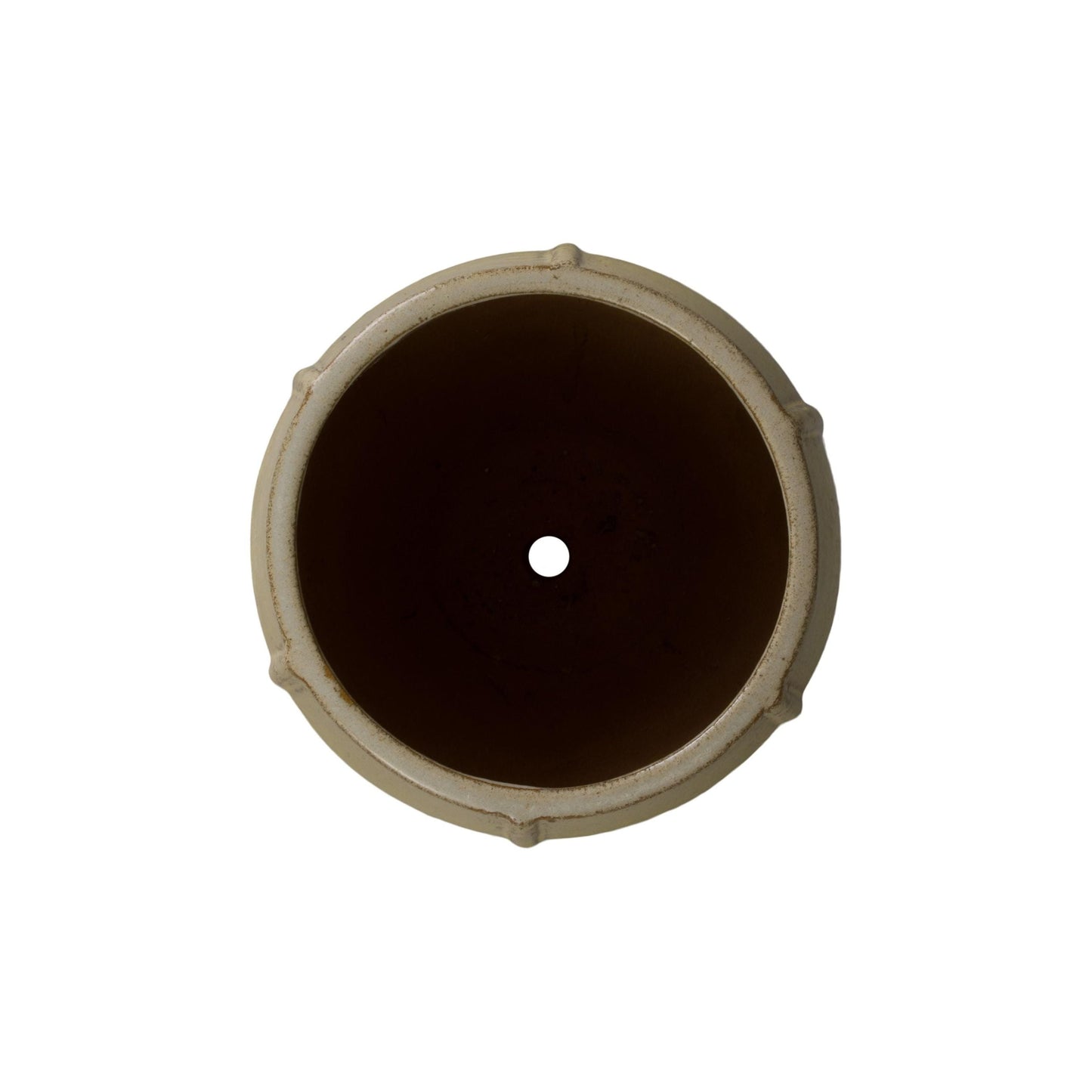 Crest Yellow Ceramic Tall Outdoor Planter