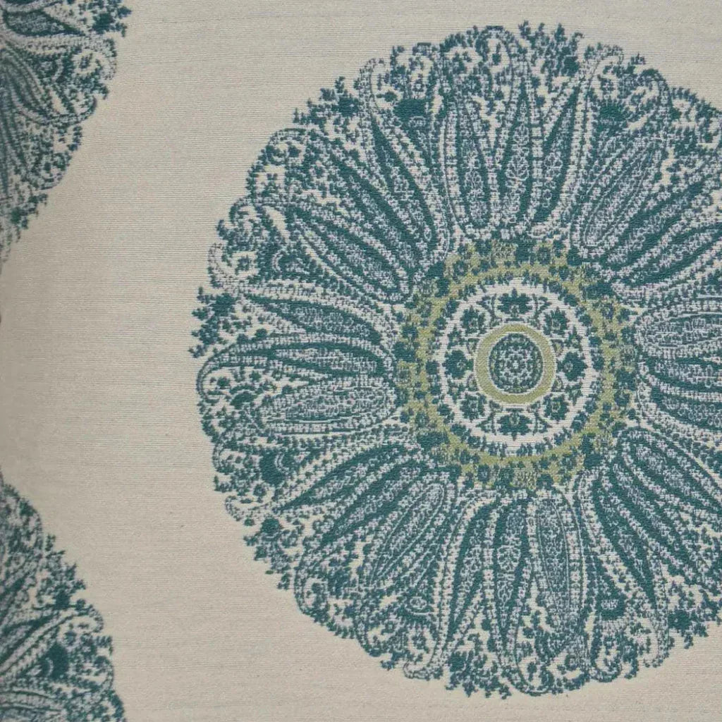 Crillon Aqua Blue Throw Pillow With Insert