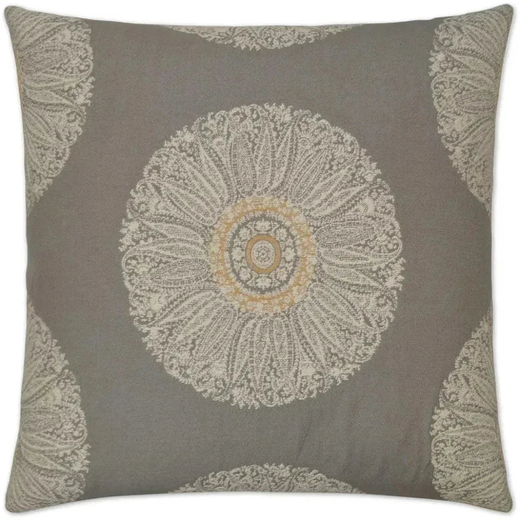 Crillon Grey Throw Pillow With Insert
