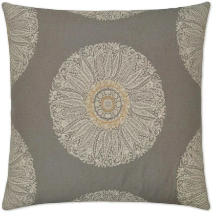 Crillon Grey Throw Pillow With Insert