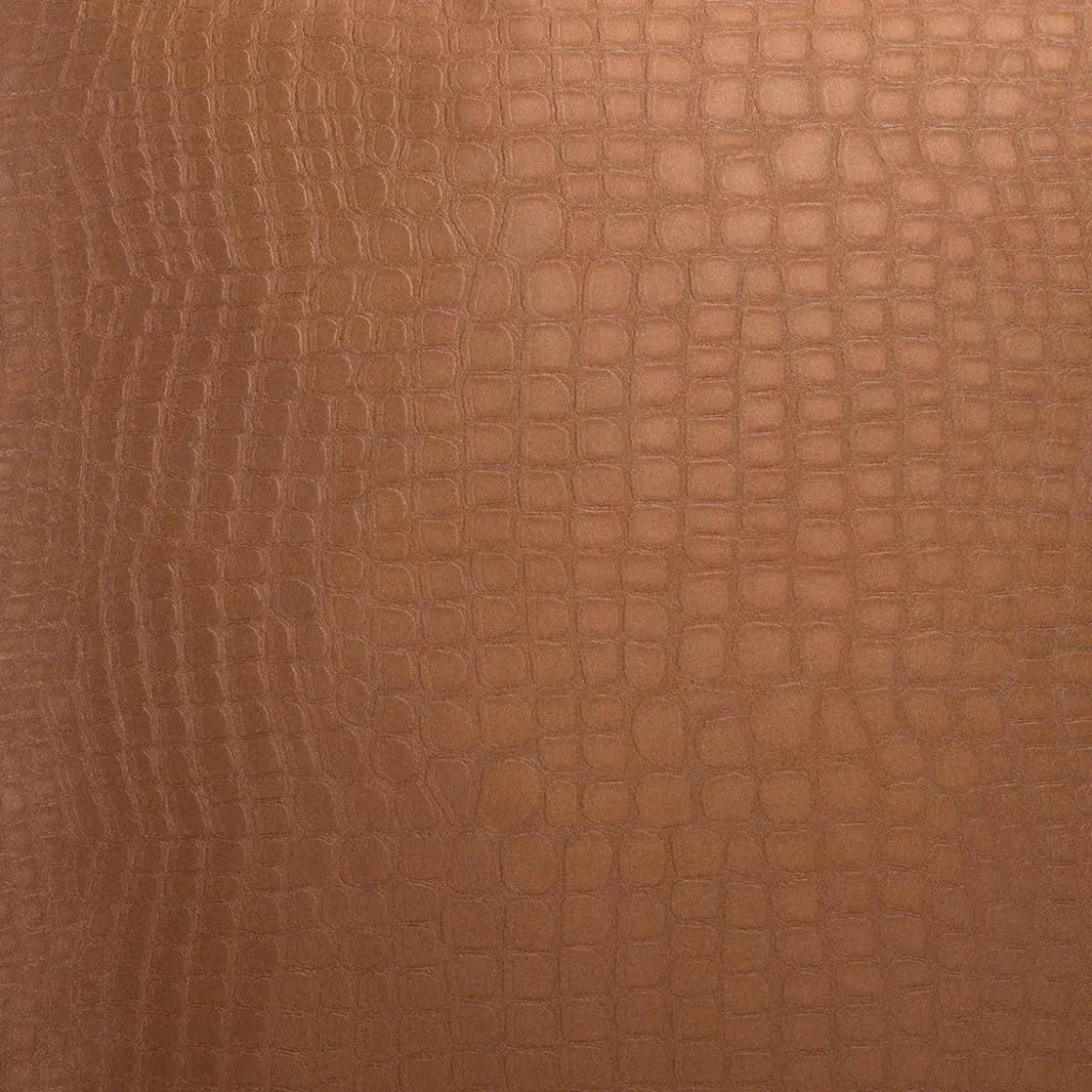 Croc Copper Throw Pillow With Insert