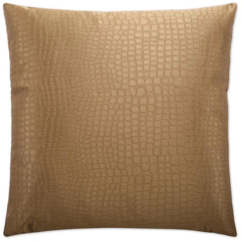 Croc Gold Throw Pillow With Insert