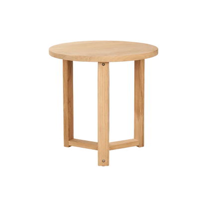 Cross Legs Nesting Teak Patio Side Table